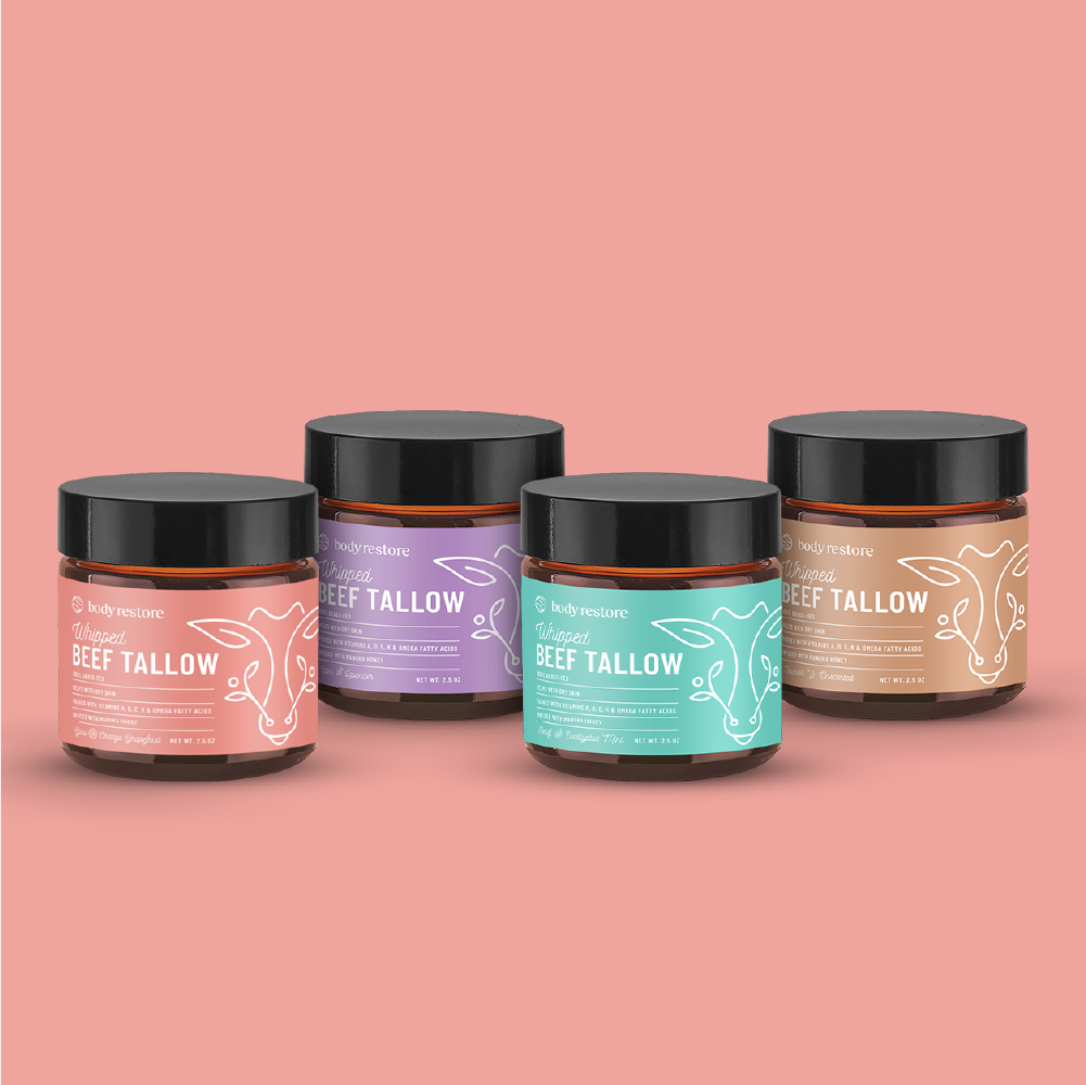 Eucalyptus & Mint Tallow Balm - Grass-Fed & Manuka Honey