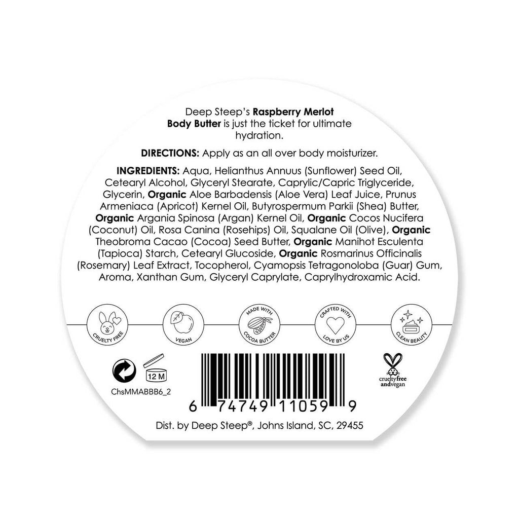 Charleston Meet Me At Broad Body Butter 6oz Raspberry Merlot