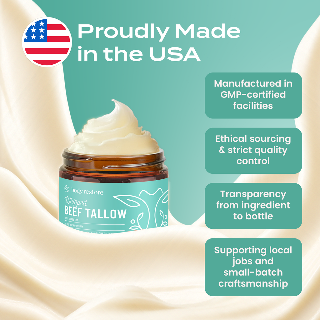 Eucalyptus & Mint Tallow Balm - Grass-Fed & Manuka Honey