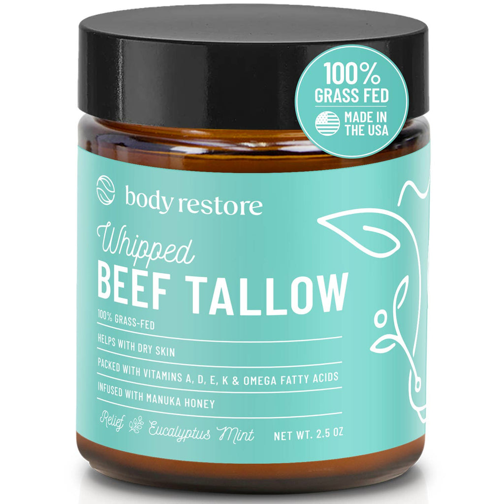 Eucalyptus & Mint Tallow Balm - Grass-Fed & Manuka Honey