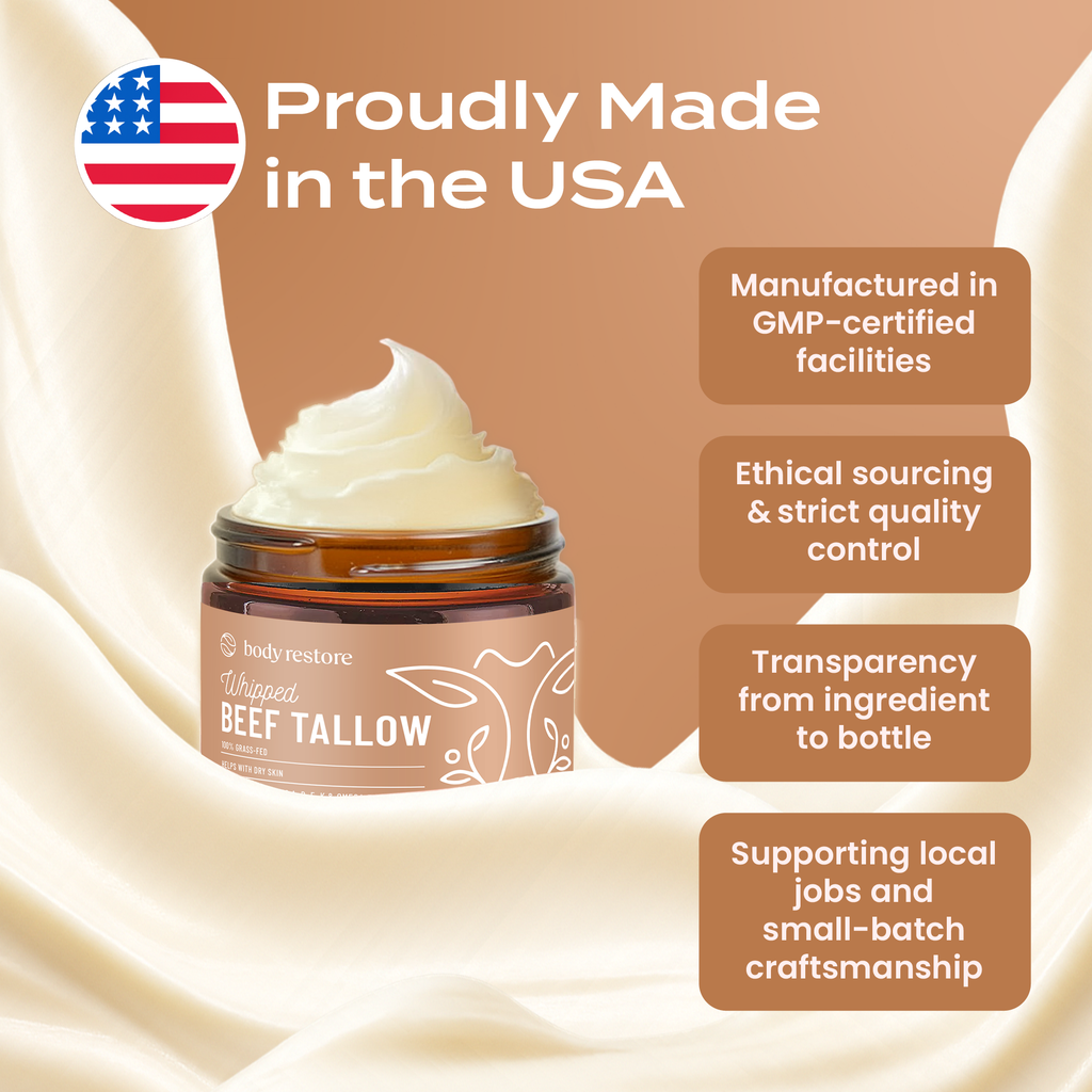 Unscented Tallow Balm - Grass-Fed & Manuka Honey Skin Repair