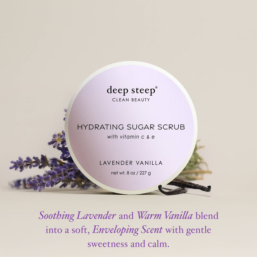 Lavender Vanilla Exfoliating & Smoothing Sugar Scrub 8oz